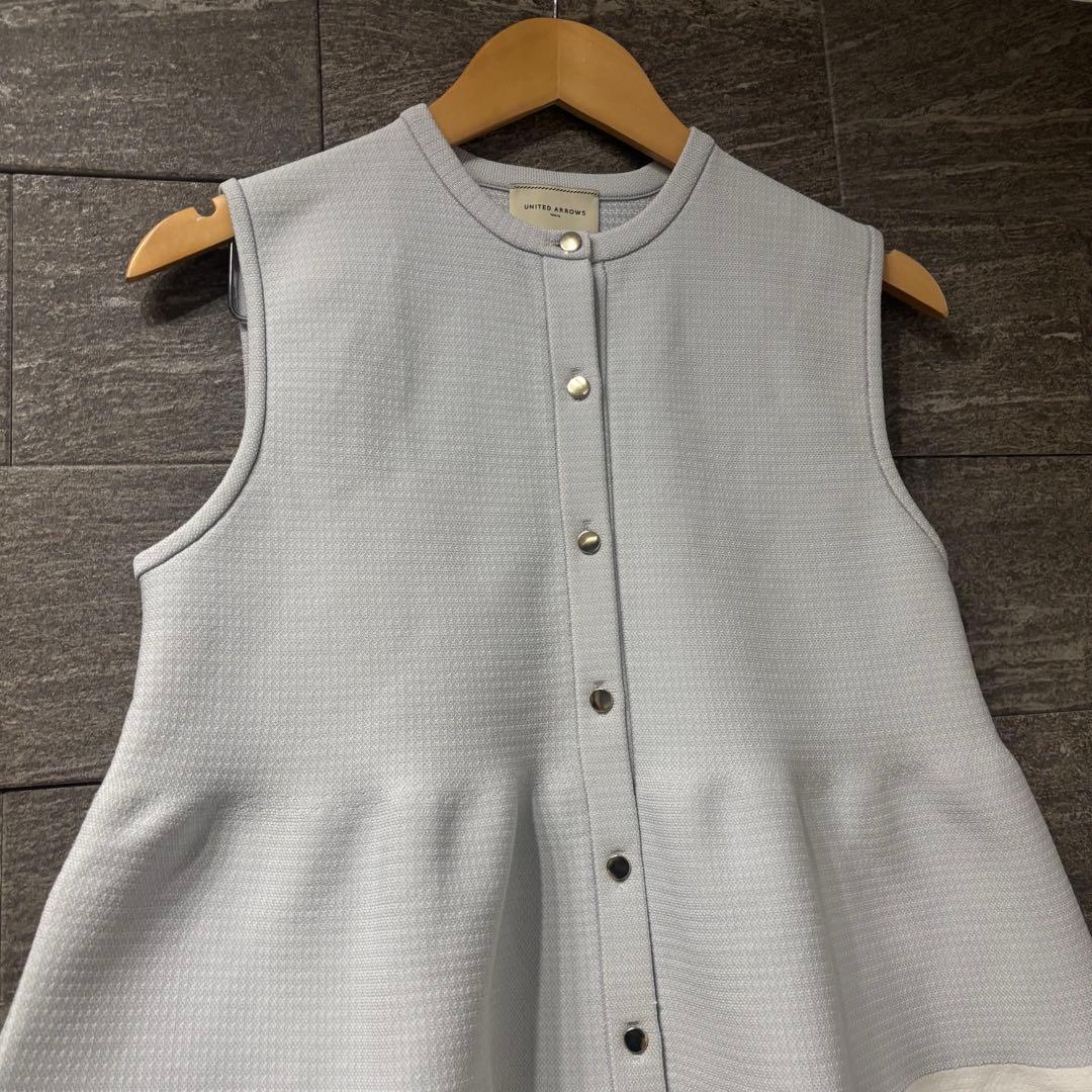 UNITED ARROWS ユナイテッドアローズ　バイカラー ティアードベスト