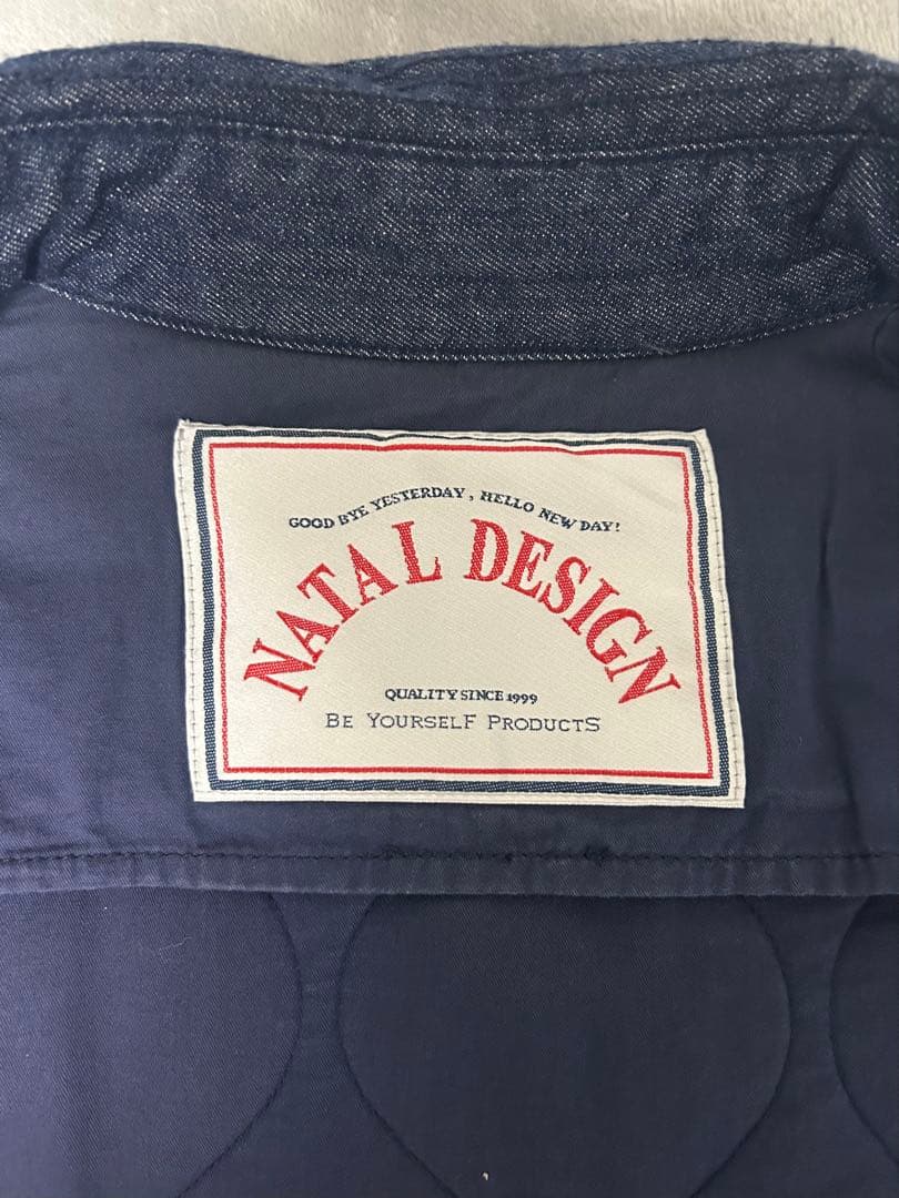 8*4様 NATAL DESIGN ダークデニム キルティングジャケット Sサイ