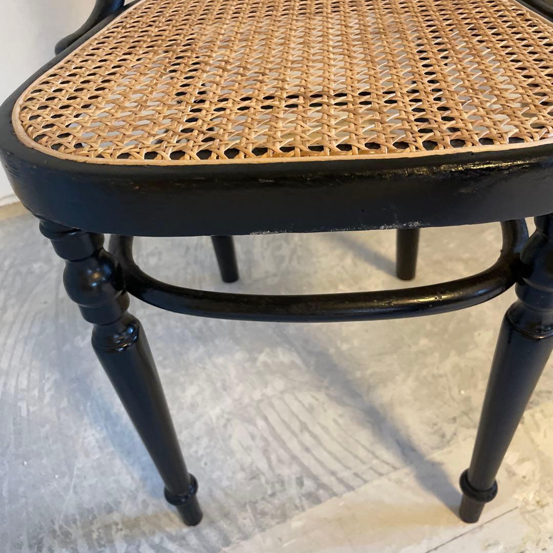 ★アンティーク品★FISCHEL ベントウッド ラタンシートチェア①
