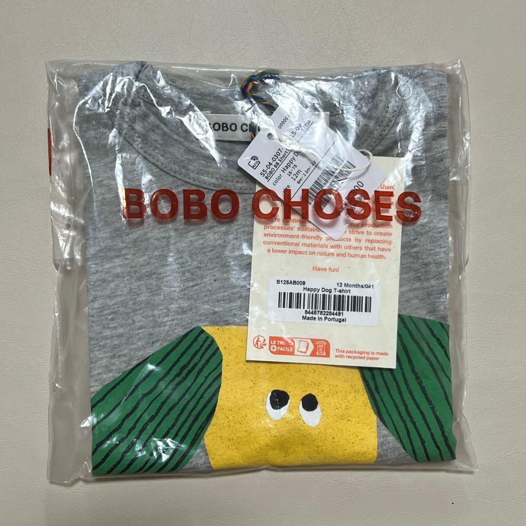 トップス BOBO CHOSES 12M HAPPY DOG baby T-SHIRT
