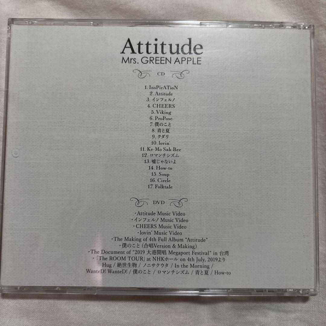 Mrs. GREEN APPLE 『Attitude』 初回限定盤 CD+DVD