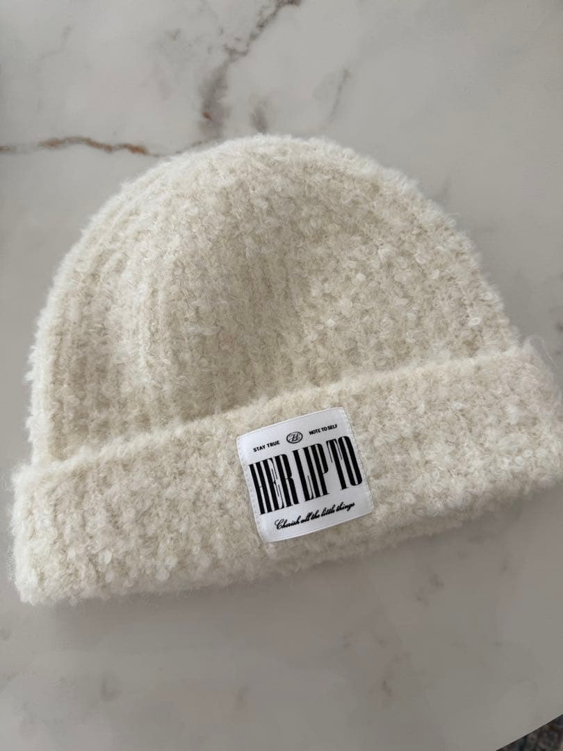 ハーリップトゥBoucle Knit Cap（ecru）