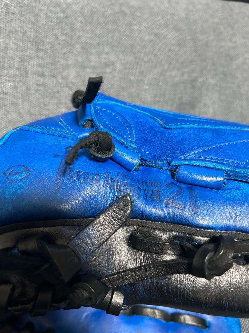 NIKE 一般軟式用 岩隈モデル 改 「山本由伸」風 なんちゃってグラブ ③