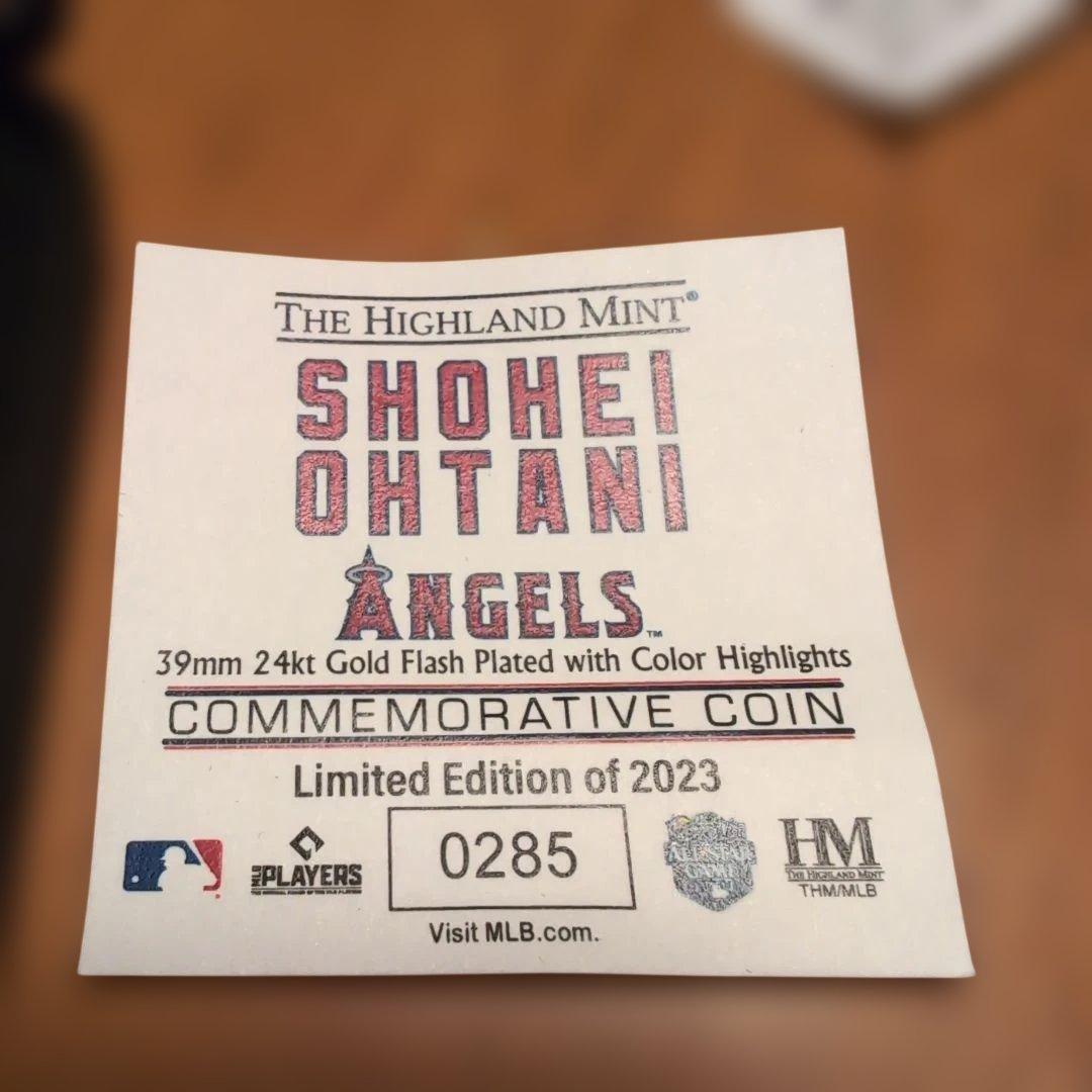 大谷翔平　2023年MLBオールスター出場記念メダル