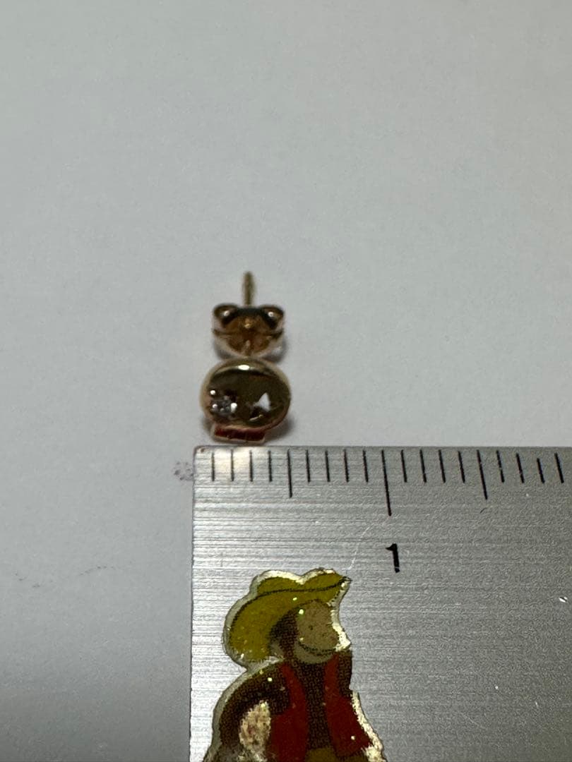 LOVE&HATE K10 スカル ピアス　中古品　ローリーロドキン　片耳用