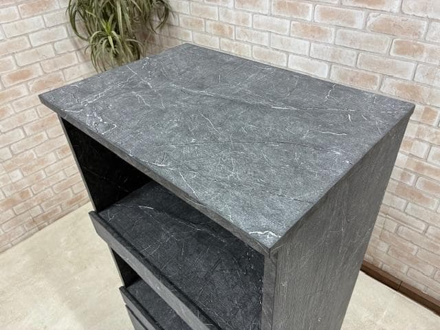 レンジ台　キッチン　収納　BK　引き戸　新品