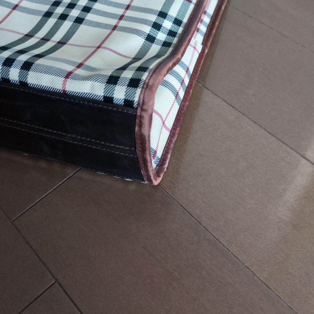 ♦️BURBERRY バーバリーノバチェック トートバッグ レザー＆キャンバス