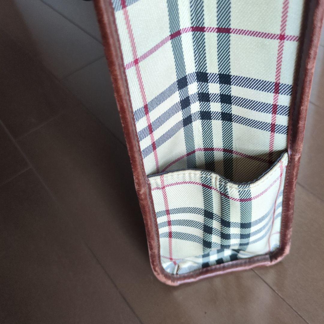 ♦️BURBERRY バーバリーノバチェック トートバッグ レザー＆キャンバス