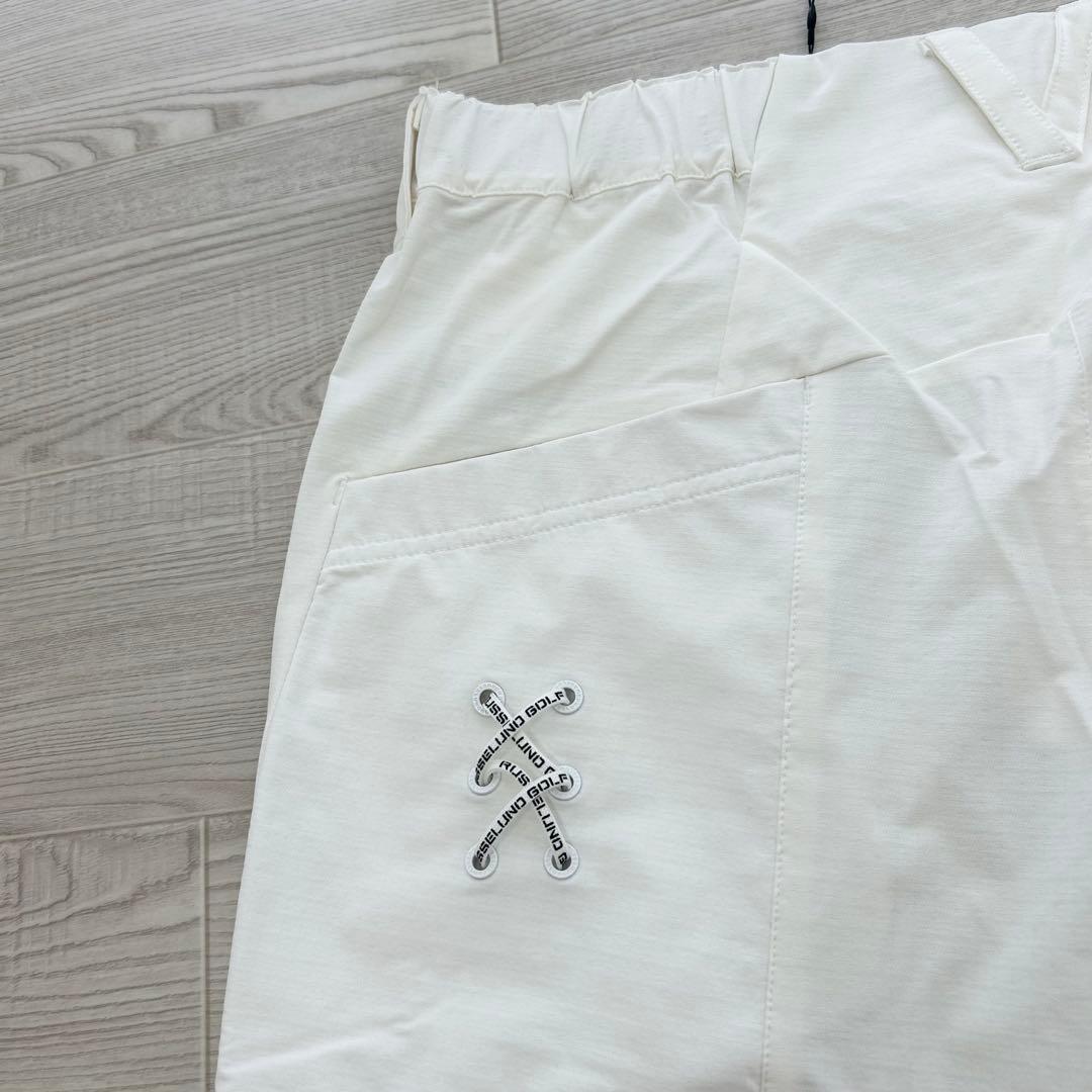 新品　ラッセルノ　パンツ　春夏　ジョガー　ナイロン　ストレッチ　ホワイト　5