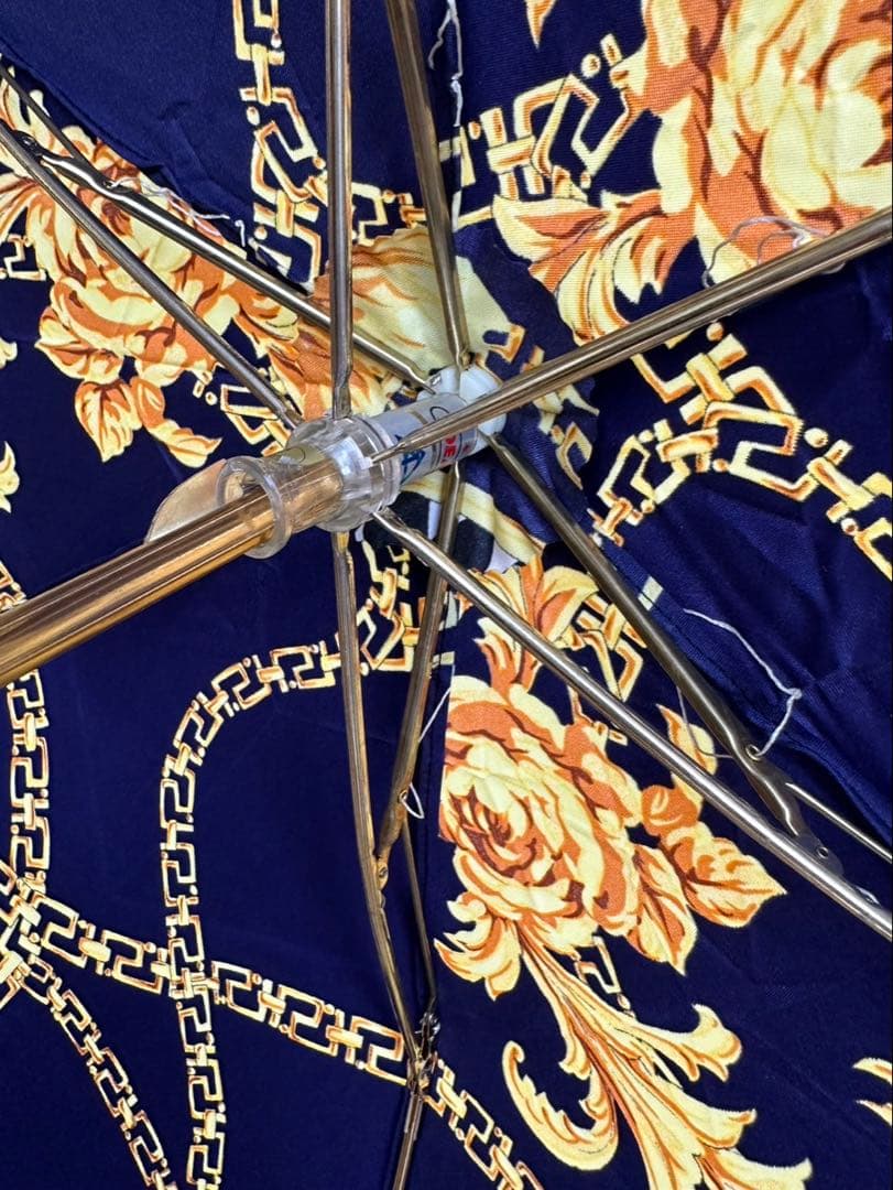 k189 ヴェルサーチ VERSACE 総柄 折りたたみ傘
