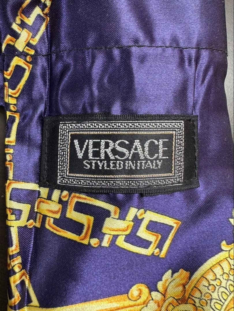 k189 ヴェルサーチ VERSACE 総柄 折りたたみ傘