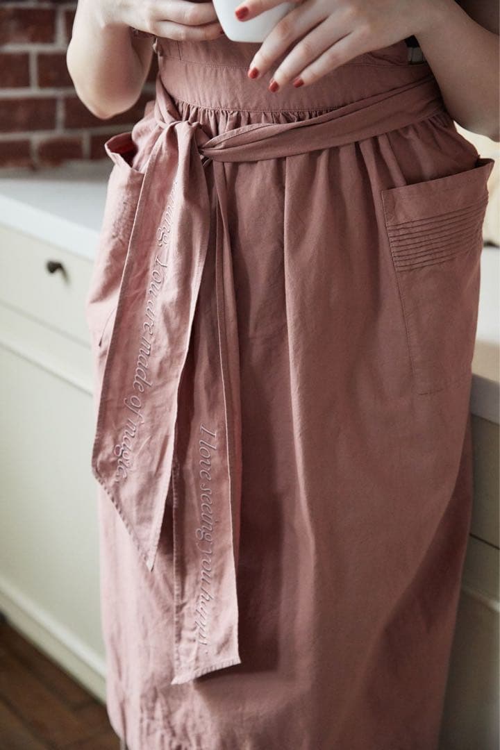 エプロン・三角巾 Washed Cotton Apron herlipto