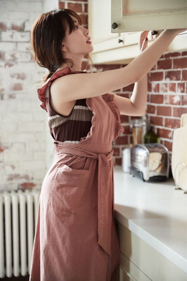 エプロン・三角巾 Washed Cotton Apron herlipto