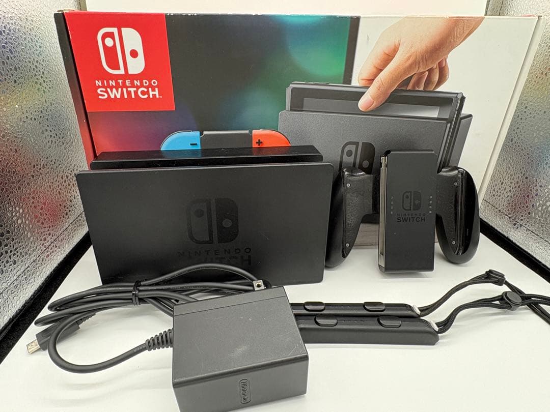 【動作良好】Nintendo Switch 本体セット ネオンブルー レッド
