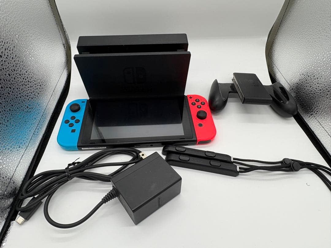 【動作良好】Nintendo Switch 本体セット ネオンブルー レッド