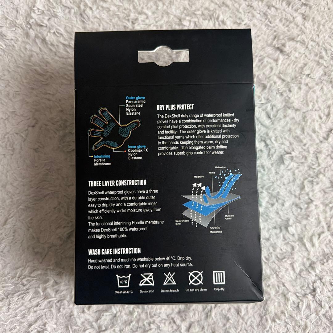 DexShell防水耐切断手袋 タフシールドグローブ DG458B Lサイズ