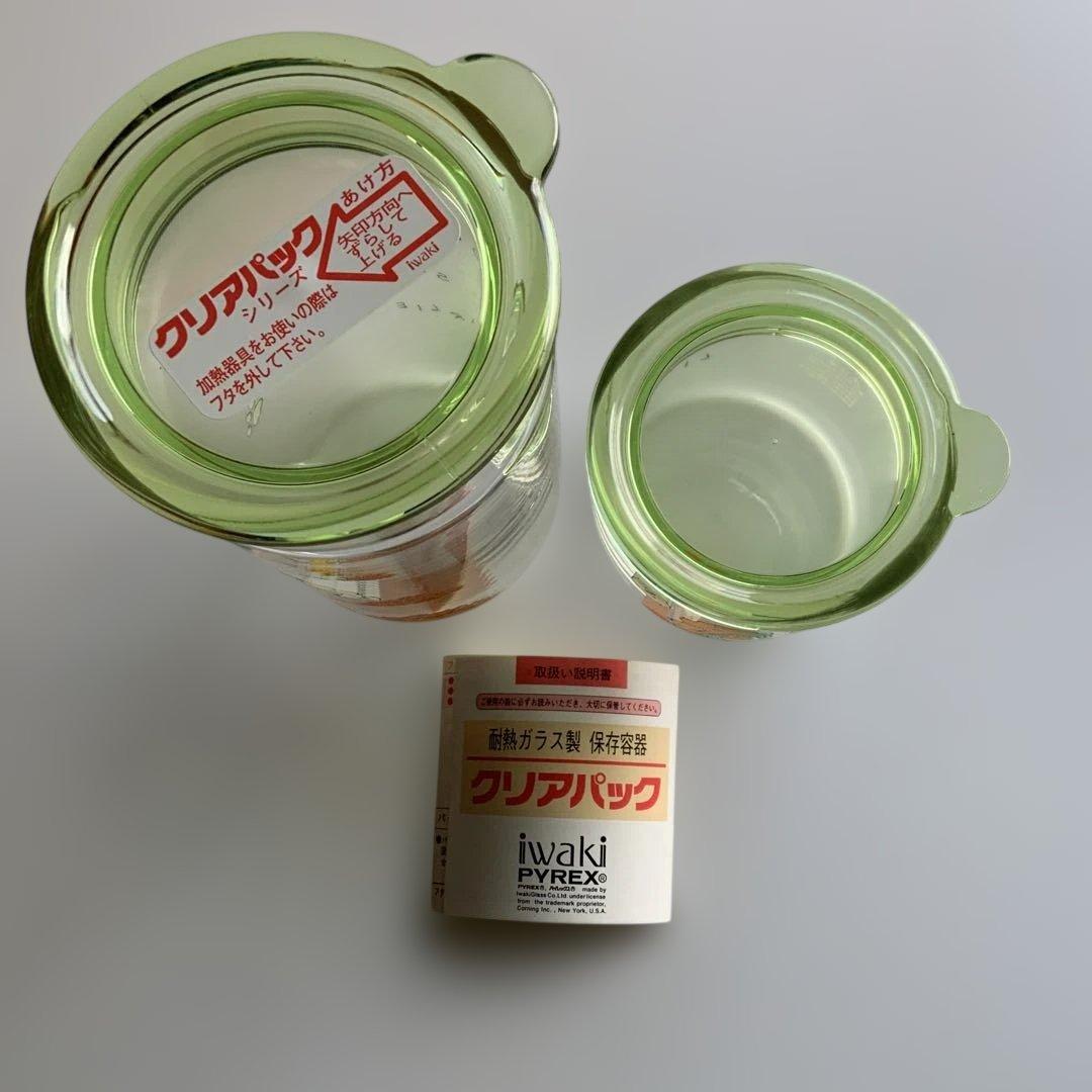 レア未使用　iwaki スヌーピー 耐熱ガラス保存容器 2個セット　PYREX