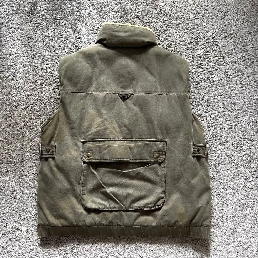 名作　80s Eddie Bauer 黒タグ　ダウンベスト　L vintage