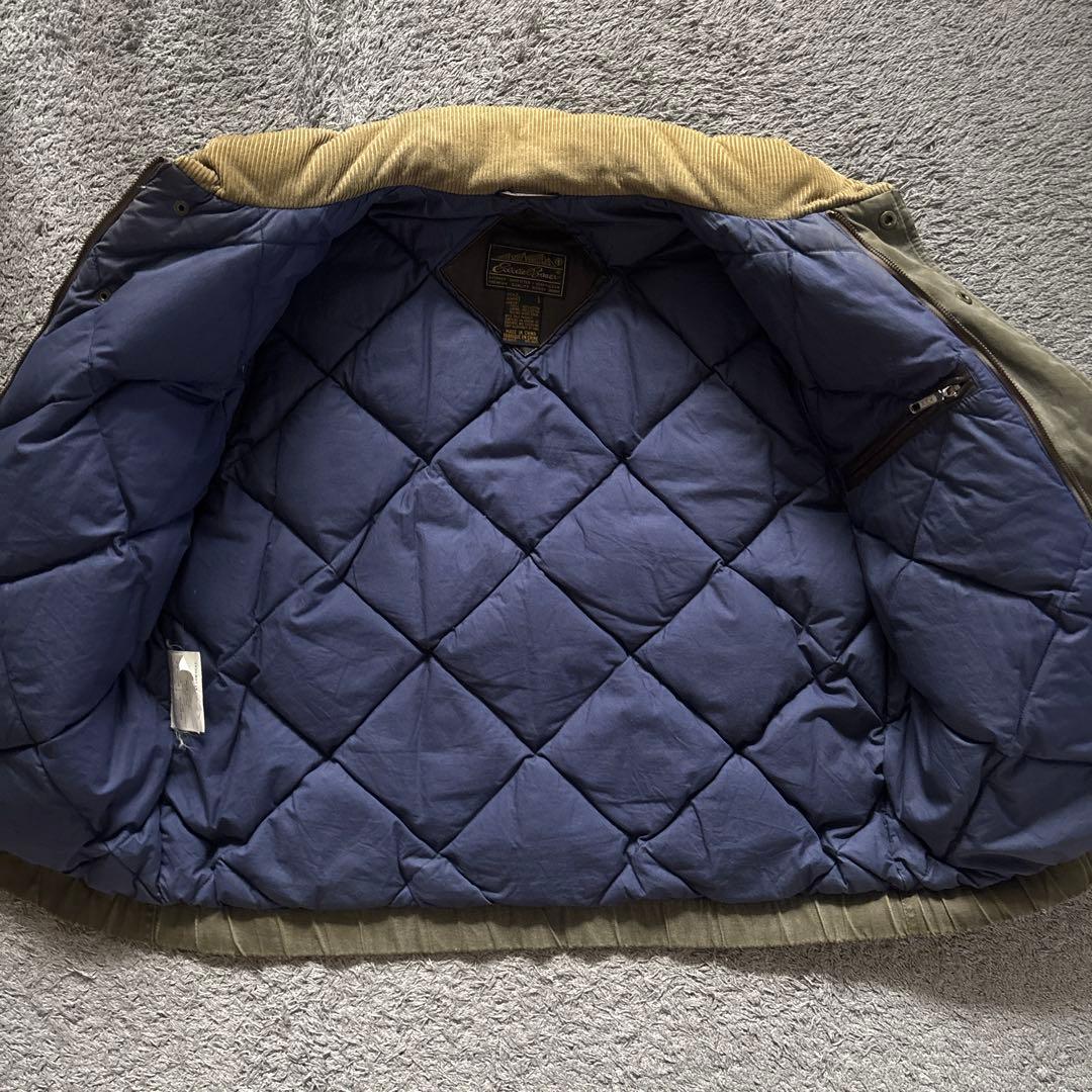 名作　80s Eddie Bauer 黒タグ　ダウンベスト　L vintage