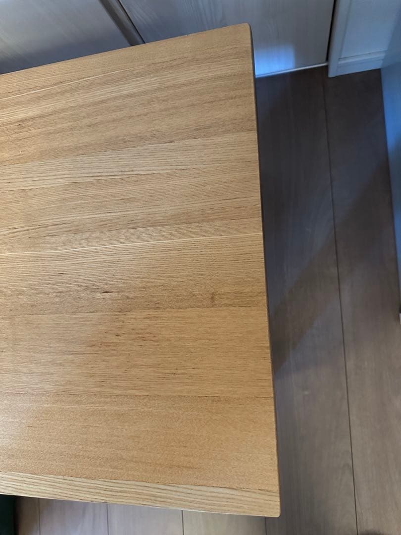 【良品】MUJI 無印良品 木製 ローテーブル タモ材 引出し付き 廃盤品