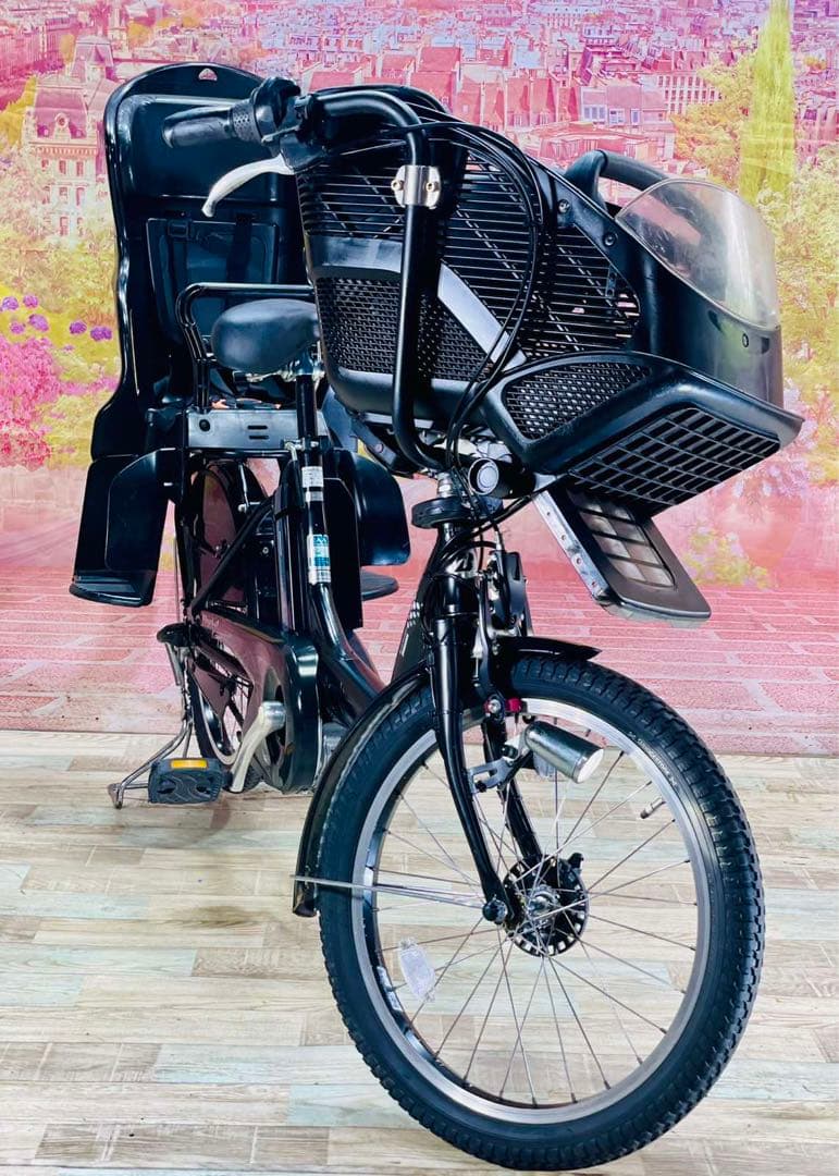 K2155 電動自転車ブリヂストン子供乗せ 20インチ 8.9Ah ブラック