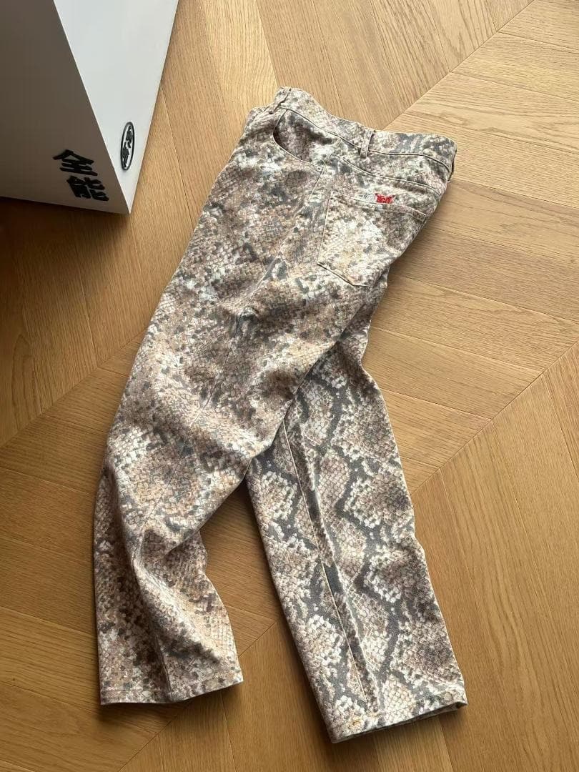 Stussy ステューシーFW24パイソン柄 デニムパンツM
