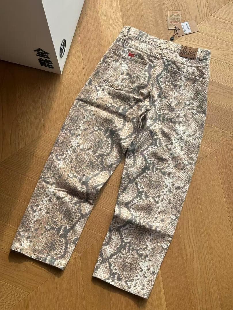 Stussy ステューシーFW24パイソン柄 デニムパンツM