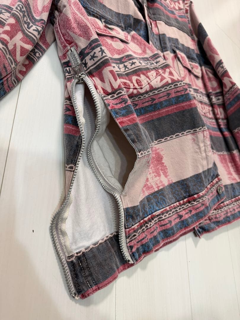 sacai x Eric Hazeプリント デニム ジャケット サイズ3