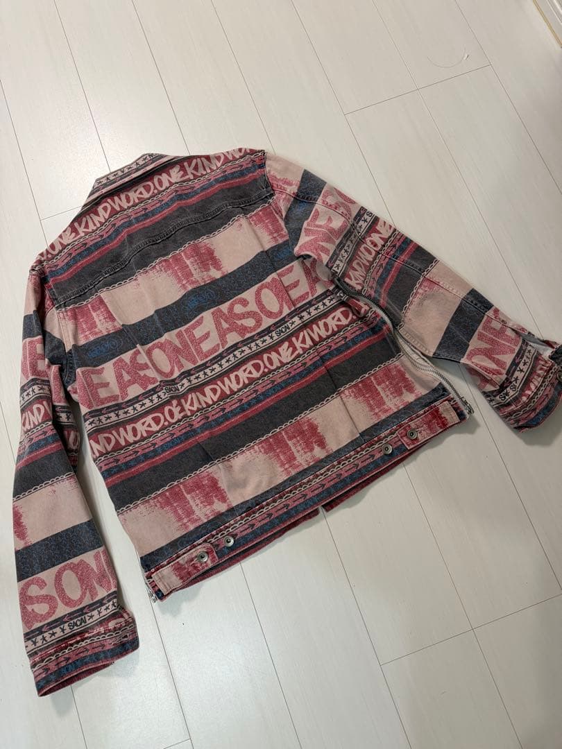 sacai x Eric Hazeプリント デニム ジャケット サイズ3