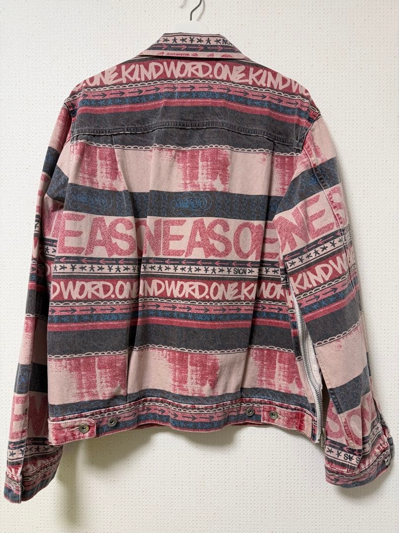 sacai x Eric Hazeプリント デニム ジャケット サイズ3