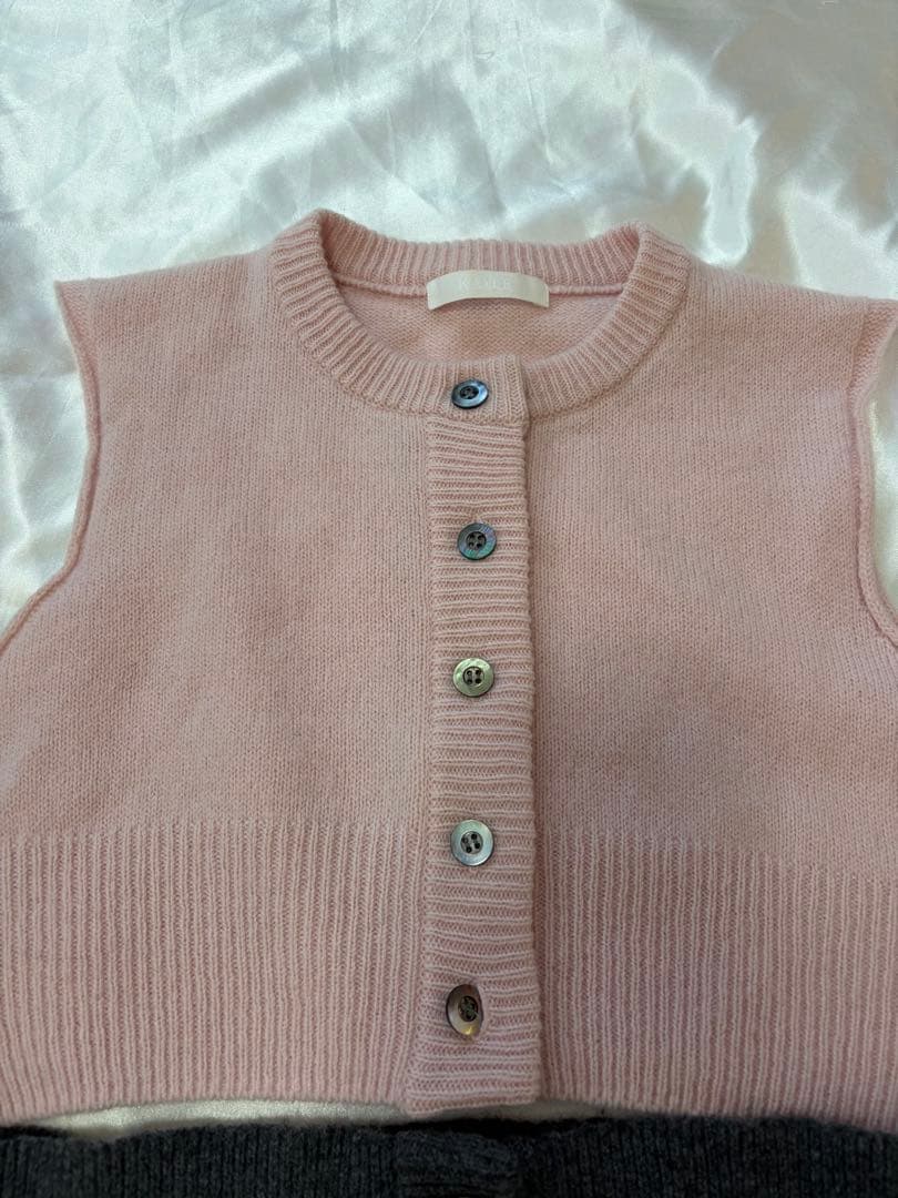 トップス kayle WOOOL KNIT VEST WAIST WARMER SET