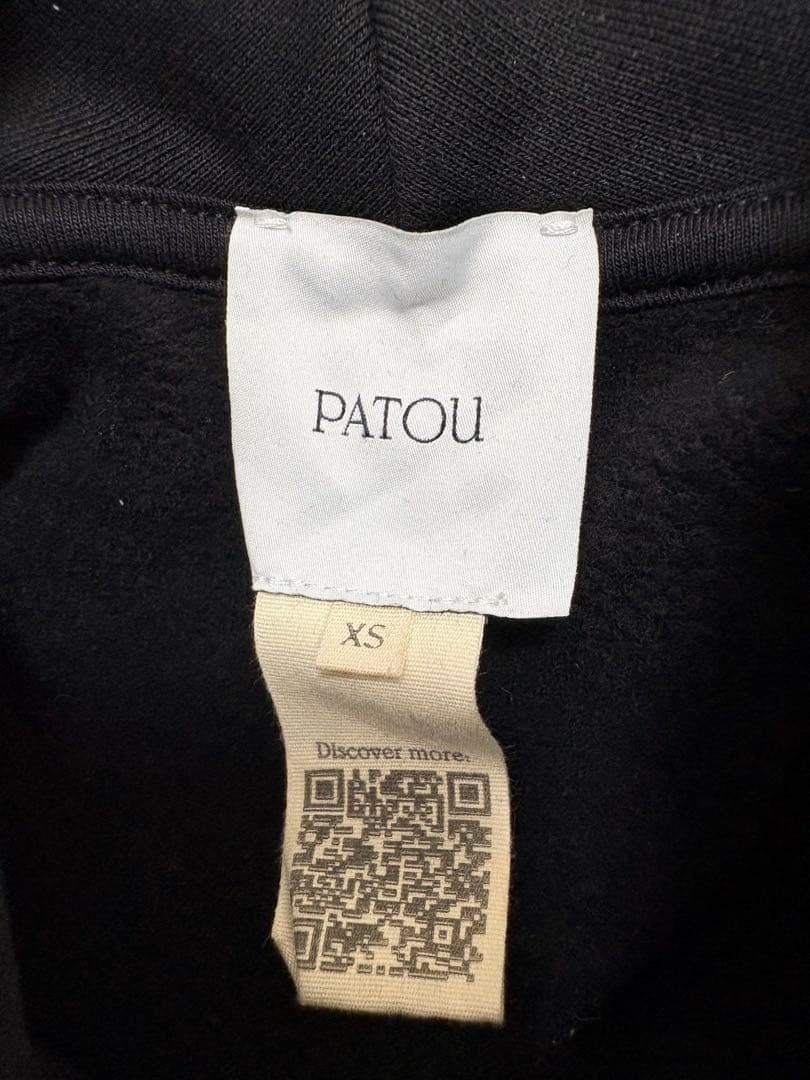 パトゥ PATOU 23AWパーカー XS 黒 23A-JE069-9995