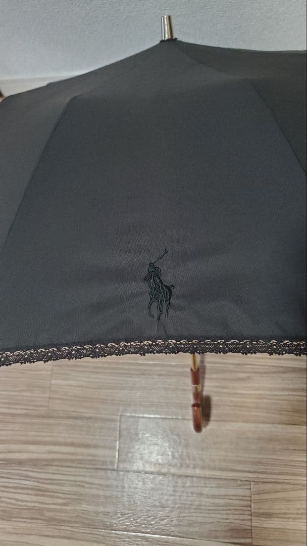 POLO LALPH LAURENブラック 折りたたみ日傘