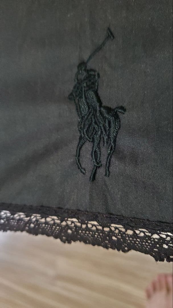 POLO LALPH LAURENブラック 折りたたみ日傘