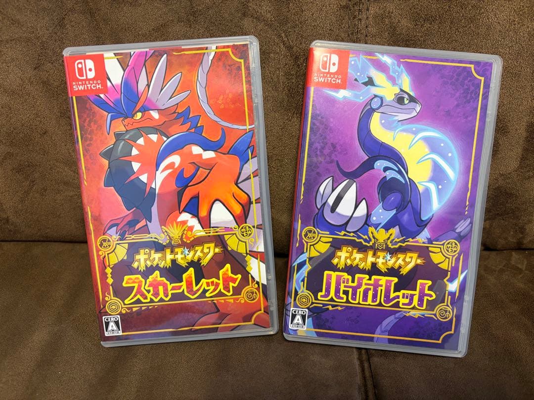 【箱付美品】Switch ポケットモンスター スカーレット・バイオレット 2本組