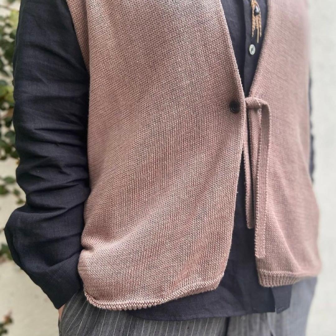 Cotton Linen ジレ / Vlas Blomme