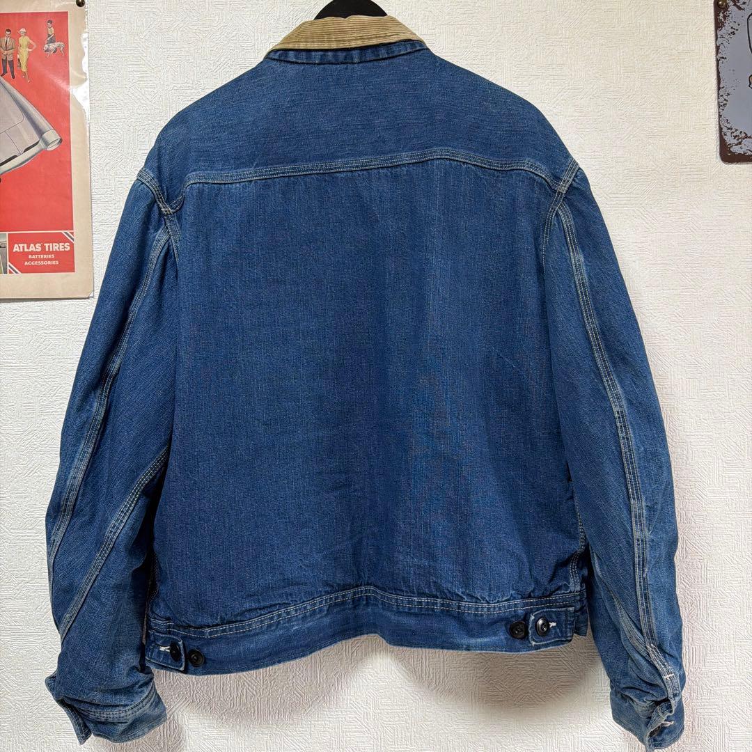 ホ*ン様 極上 60s lee 191-LB デニムジャケット　コーデュロイ　ウ