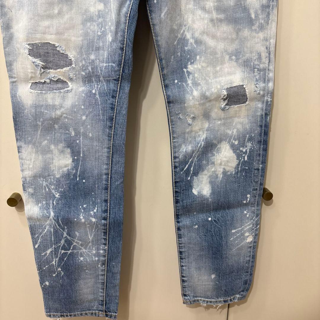 DSQUARED2 スプラッシュ加工　SKATER JEAN