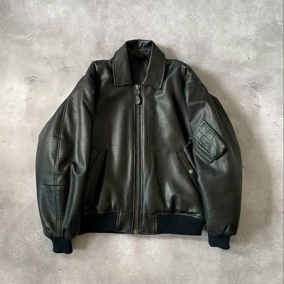 AIRBORNE U.S. AIR FORCE レザーフライトジャケット