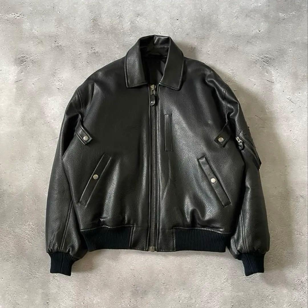 AIRBORNE U.S. AIR FORCE レザーフライトジャケット