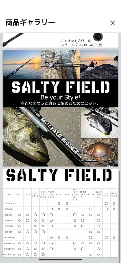 Abu Garcia SFS 965M-MB シーバスショアジギロッド　ラス1