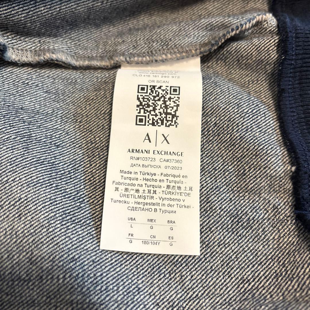 【新品】AXアルマーニエクスチェンジ　デニムブルゾン
