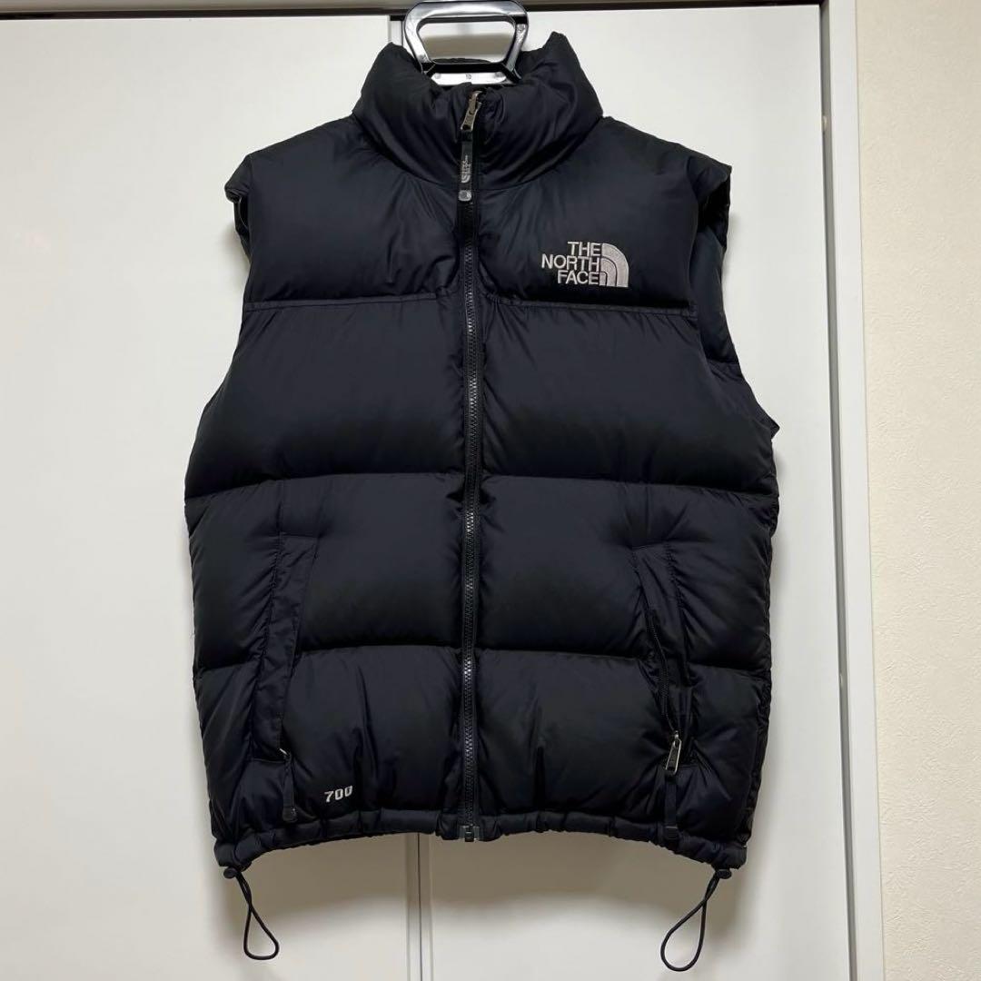 【希少】 THE NORTH FACE ダウン ベスト Sサイズ センターロゴ