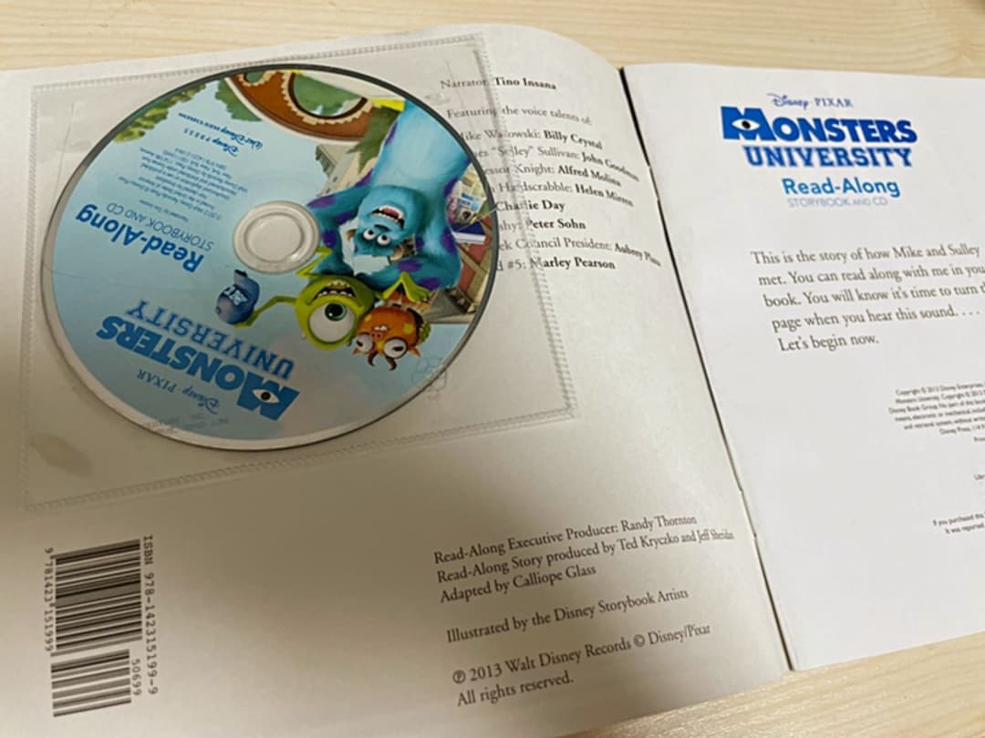 アニメ Monsters University Read-Along Storybook