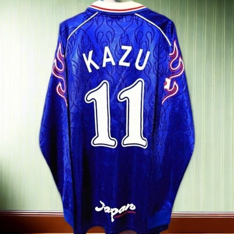 1998 日本代表 長袖 シャツ KAZU 背番号11