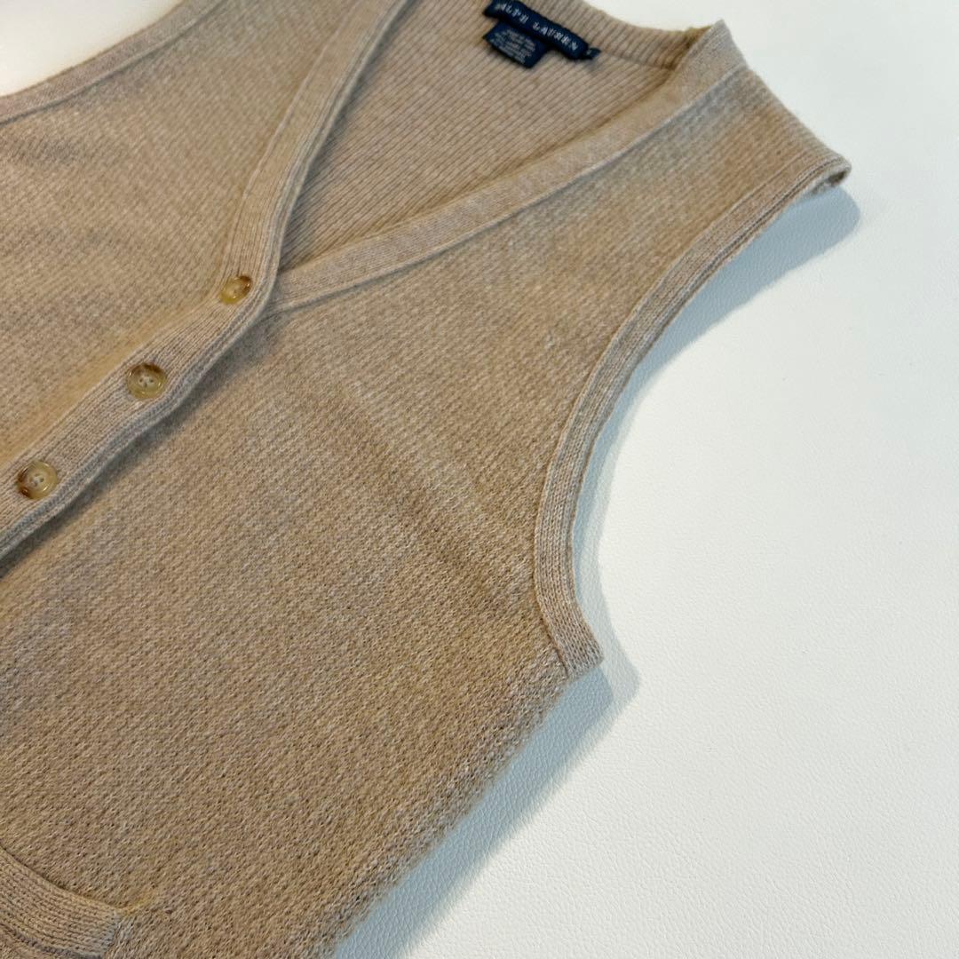 美品✨RALPH LAURENメリノウール×カシミヤ ニットベスト