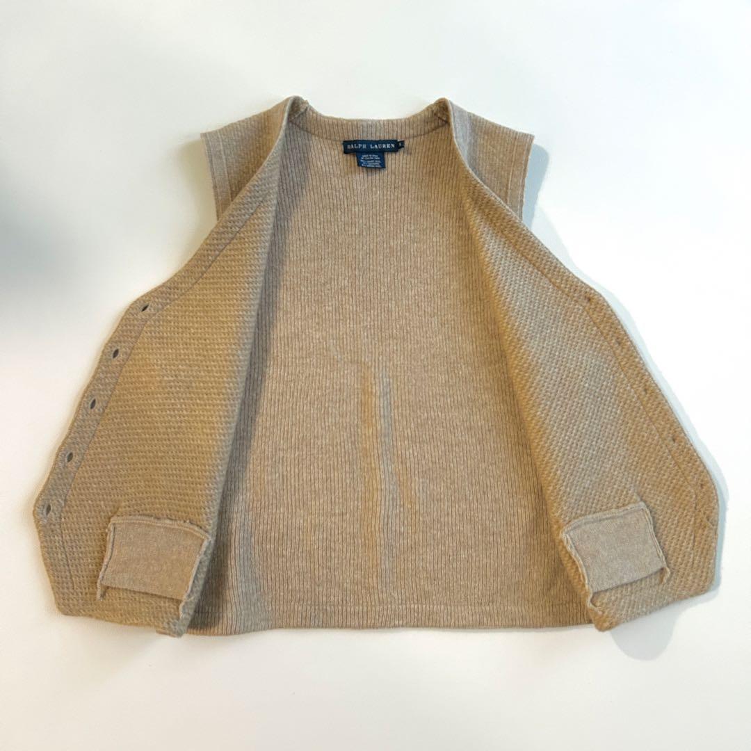 美品✨RALPH LAURENメリノウール×カシミヤ ニットベスト