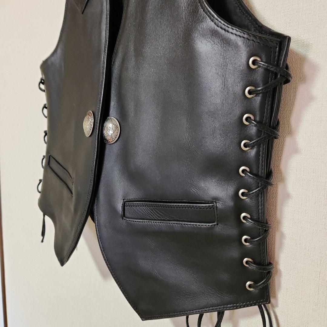 新品未使用　FreedomLeather　PV11　カウレザーベスト