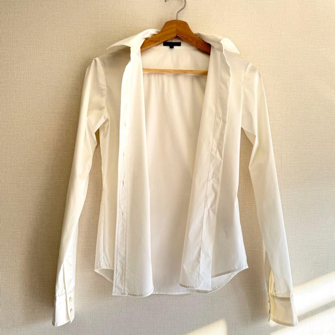 【未使用】Theory 定番白シャツ LUXE LARISSA 0 美ライン