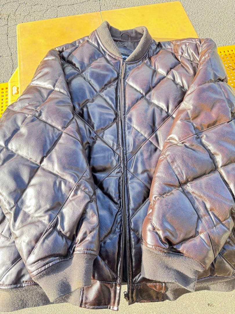 pelle cyma キルティングレザージャケット XXL